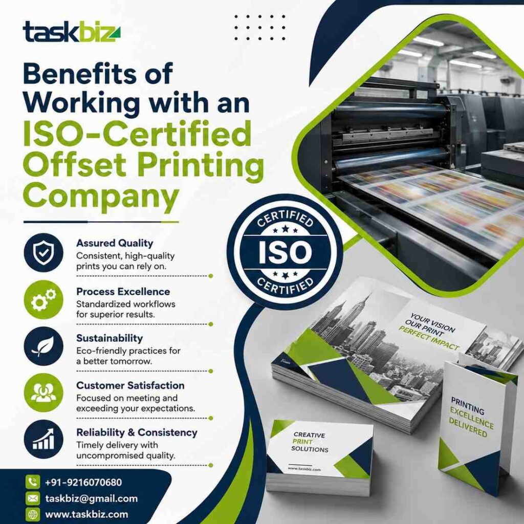 Benefits of Working with an ISO-Certified Offset Printing Company