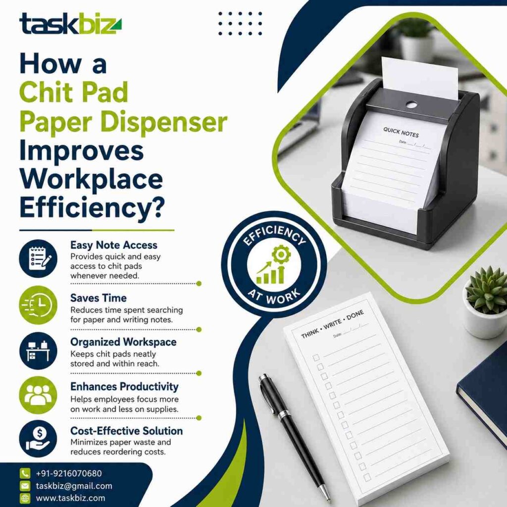 How a Chit Pad Paper Dispenser Improves Workplace Efficiency?